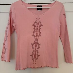 Harley-Davidson Pink Long Sleeve Women's Tee